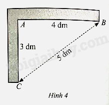 Sách bài tập Toán 8 Bài 1 (Cánh diều): Định lí Pythagore (ảnh 2)