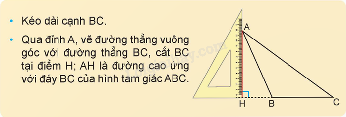 Lý thuyết Hình tam giác. Diện tích hình tam giác lớp 5 (Kết nối tri thức) hay, chi tiết (ảnh 9)