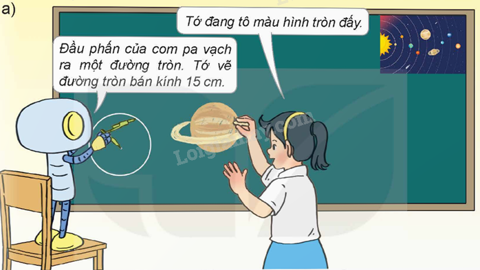 Lý thuyết Đường tròn. Chu vi và diện tích hình tròn lớp 5 (Kết nối tri thức) hay, chi tiết (ảnh 1)