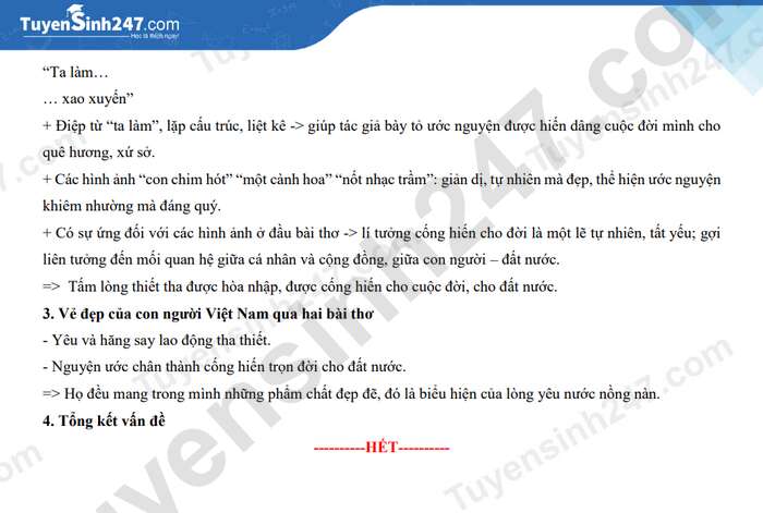 Đề thi và đáp án vào lớp 10 môn Văn năm 2023 tỉnh Thừa Thiên Huế (ảnh 4)