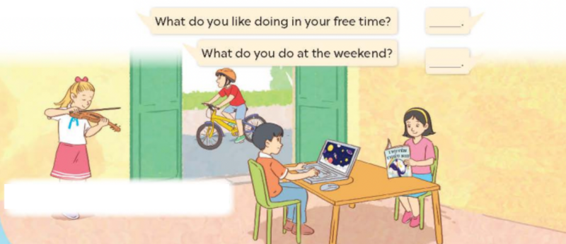 Giải SGK Tiếng Anh lớp 5 Unit 4: Our free-time activities | Global Success (ảnh 9)