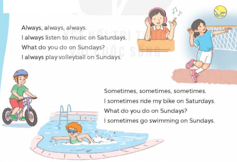 Giải SGK Tiếng Anh lớp 5 Unit 4: Our free-time activities | Global Success (ảnh 14)