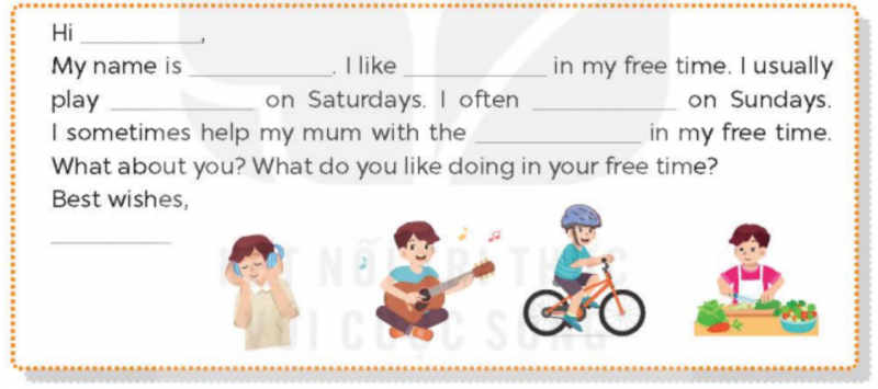 Giải SGK Tiếng Anh lớp 5 Unit 4: Our free-time activities | Global Success (ảnh 15)