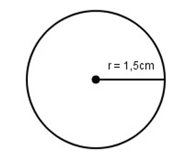 Vẽ hình tròn có bán kính: r = 2cm; r = 1,5cm