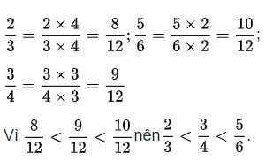 Trắc nghiệm So sánh hai phân số khác mẫu số có đáp án – Toán lớp 4 (ảnh 7)