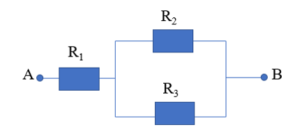 Có mạch điện như hình vẽ: R1 = 8 ôm; R1 = 6 ôm; R3 = 12 ôm. Hiệu điện thế