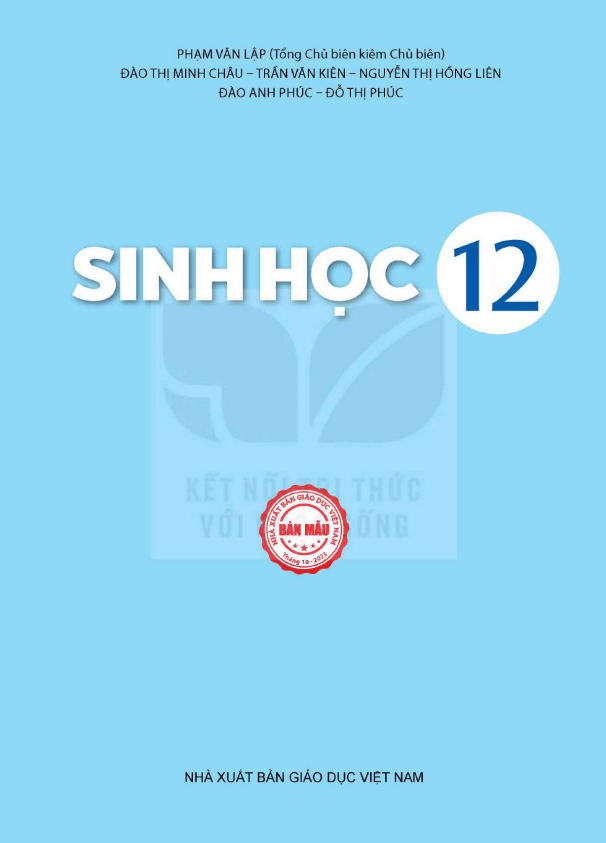 Sách giáo khoa Sinh học 12 Kết nối tri thức PDF (ảnh 3)