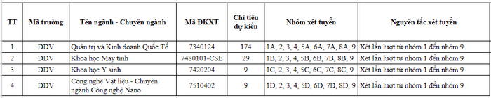 Viện nghiên cứu và đào tạo Việt - Anh (Đại học Đà Nẵng) (DDV): Thông tin tuyển sinh, điểm chuẩn, học phí, chương trình đào tạo (2024) (ảnh 4)