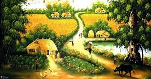 Write a paragraph (60-80 words) about a craft village (ảnh 1)