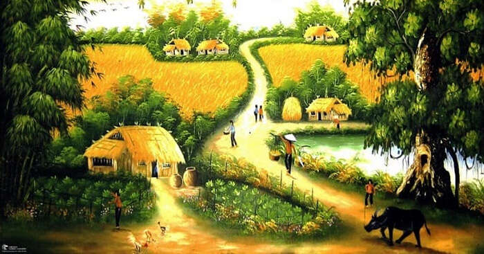 Write a passage of (120-150 words ) about the change of Vietnamese countryside or your village, hometown (ảnh 1)