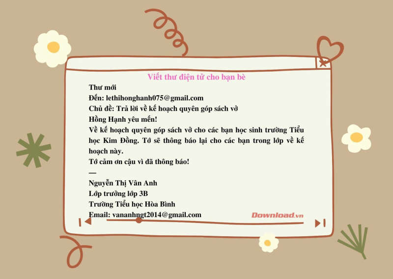 Write an email to a friend or family member (ảnh 2)