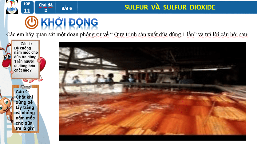 Giáo án PowerPoint Sulfur và sulfur dioxide (Cánh diều) | Hóa 11 (ảnh 1)