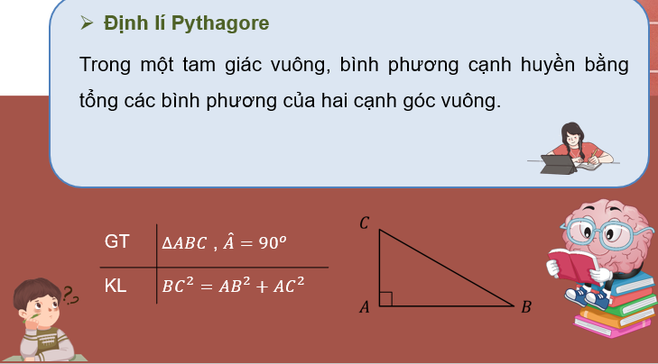 Giáo án PowerPoint Định lí Pythagore và ứng dụng (Kết nối tri thức) | Toán 8 (ảnh 10)