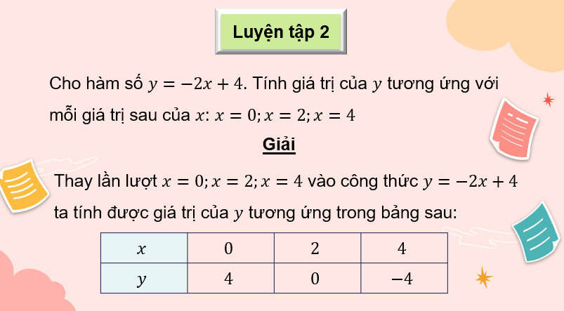 Giáo án PowerPoint Hàm số bậc nhất y = ax + b (a khác 0 (Cánh diều) | Toán 8 (ảnh 10)