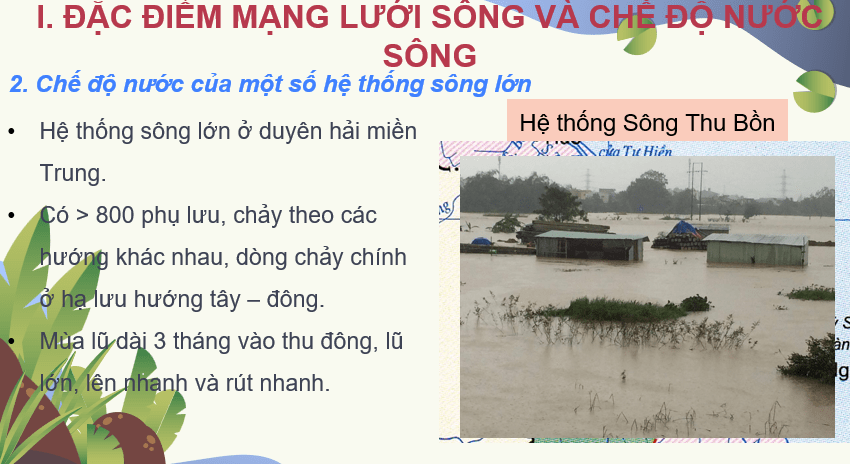 Giáo án Powerpoint Địa Lí 8 Bài 7 (Cánh diều): Thuỷ văn Việt Nam (ảnh 2)