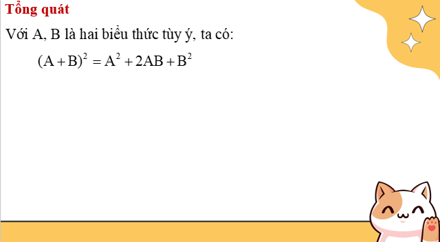 Giáo án PowerPoint Hiệu hai bình phương. Bình phương của một tổng hay một hiệu (Kết nối tri thức) | Toán 8 (ảnh 3)