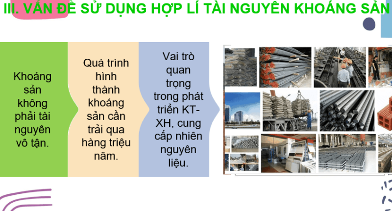 Giáo án PowerPoint Địa Lí 8 Bài 4 (Cánh diều): Khoáng sản Việt Nam (ảnh 3)
