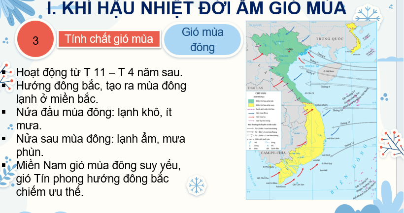 Giáo án Powerpoint Địa Lí 8 Bài 5 (Cánh diều): Khí hậu Việt Nam (ảnh 3)