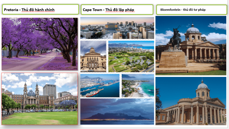 Giáo án Powerpoint Địa Lí 11 Bài 29 (Chân trời sáng tạo): Vị trí địa lí, điều kiện tự nhiên, dân cư và xã hội Cộng hoà Nam Phi (ảnh 6)
