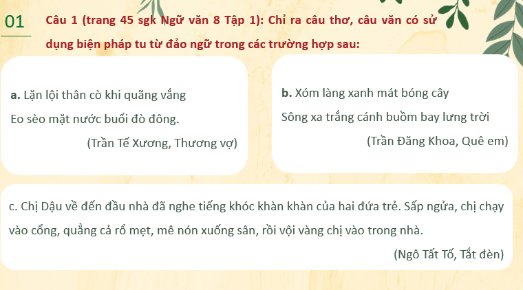 Giáo án PowerPoint Thực hành tiếng Việt trang 45 (Kết nối tri thức) | Ngữ văn 8 (ảnh 4)
