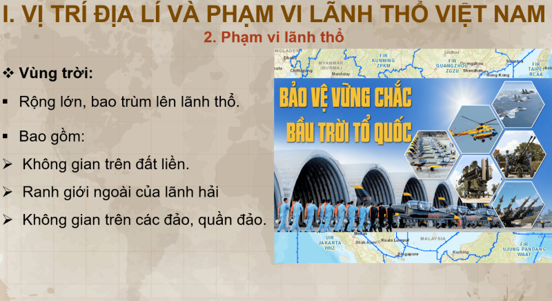 Giáo án PowerPoint Địa Lí 8 Bài 1 (Cánh diều): Vị trí và phạm vị lãnh thổ Việt Nam (ảnh 4)