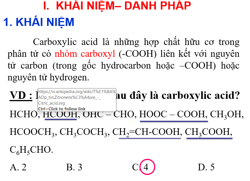 Giáo án PowerPoint Carboxylic acid (Kết nối tri thức) | Hóa 11 (ảnh 4)