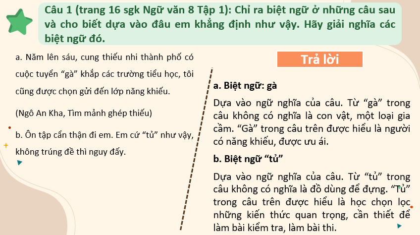 Giáo án PowerPoint Thực hành tiếng Việt trang 16 (Kết nối tri thức) | Ngữ văn 8 (ảnh 5)