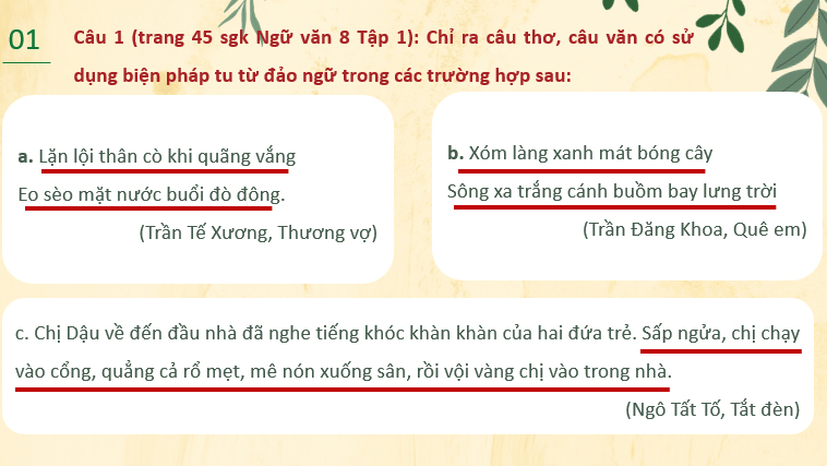 Giáo án PowerPoint Thực hành tiếng Việt trang 45 (Kết nối tri thức) | Ngữ văn 8 (ảnh 5)
