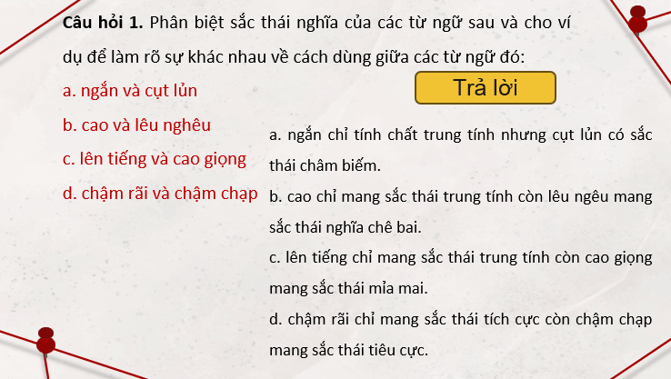 Giáo án PowerPoint Thực hành tiếng Việt trang 86 (Kết nối tri thức) | Ngữ văn 8 (ảnh 5)