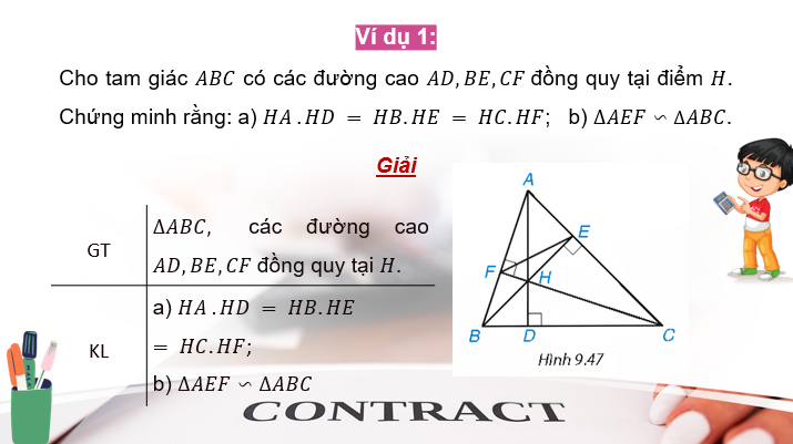 Giáo án PowerPoint Các trường hợp đồng dạng của hai tam giác vuông (Kết nối tri thức) | Toán 8 (ảnh 9)