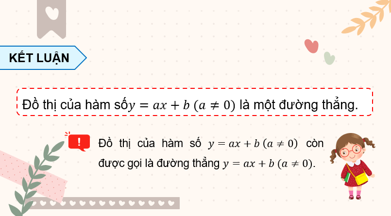Giáo án PowerPoint Hàm số bậc nhất y = ax + b (a khác 0 (Cánh diều) | Toán 8 (ảnh 8)