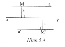 Hình chữ nhật, tính chất của các điểm cách đều một đường thẳng cho trước (ảnh 4)
