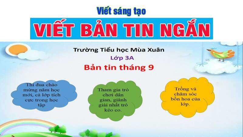 TOP 10 Viết bản tin tháng 9 của lớp em dựa vào gợi ý trang 46 (2024) SIÊU HAY (ảnh 1)