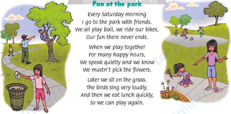 Giải SGK Tiếng Anh lớp 5 Unit 9: In the park | Family and Friends (ảnh 7)