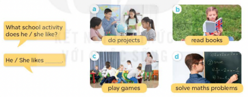 Giải SGK Tiếng Anh lớp 5 Unit 7: Out favourite schol activities | Global Success (ảnh 5)