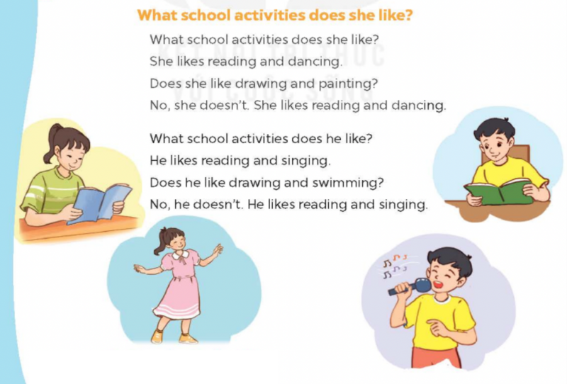 Giải SGK Tiếng Anh lớp 5 Unit 7: Out favourite schol activities | Global Success (ảnh 16)