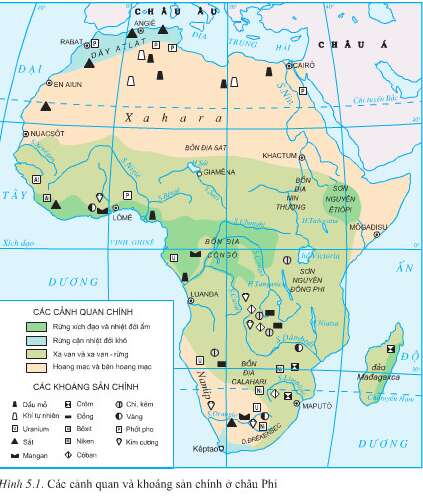 Giải Địa Lí 11 Bài 5: Một số vấn đề của châu lục và khu vực- Tiết 1: Một số vấn đề của Châu Phi (ảnh 2)