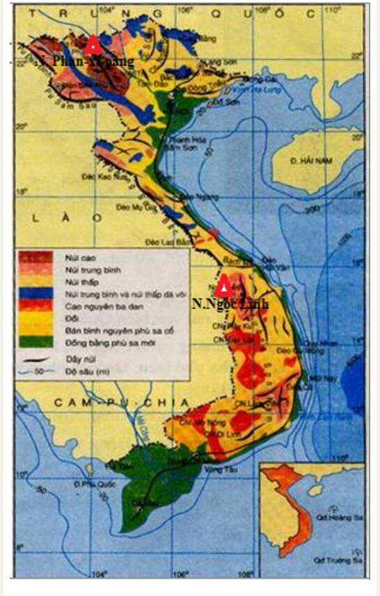 Giải Địa Lí 8 Bài 28: Đặc điểm địa hình Việt Nam (ảnh 1)