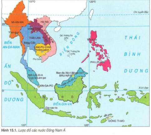 Giải Địa Lí 8 Bài 14: Đông Nam Á – Đất liền và hải đảo (ảnh 6)