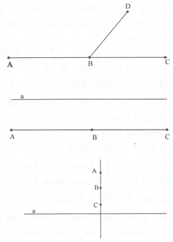 Chứng minh ba điểm thẳng hàng hình học lớp 7 (ảnh 2)