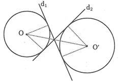 Bài tập vị trí tương đối của hai đường tròn (tiếp theo) (ảnh 6)