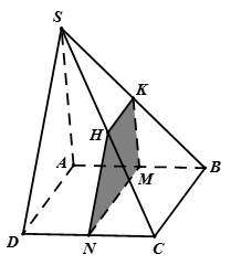 Cách xác định thiết diện của (α) với hình chóp khi biết (α) với một mặt phẳng (β) cho trước (ảnh 2)