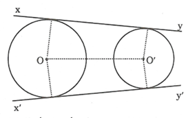 Bài tập vị trí tương đối của hai đường tròn (tiếp theo) (ảnh 7)