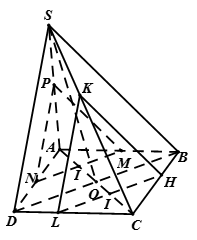 Cách xác định thiết diện của (α) với hình chóp khi biết (α) với một mặt phẳng (β) cho trước (ảnh 3)