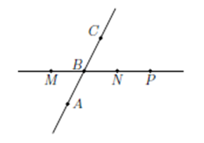 Dạng toán về Ba điểm thẳng hàng hình học lớp 6 (ảnh 6)