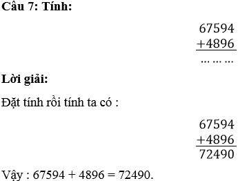 Trắc nghiệm Toán 4: Thi khảo sát đề số 3 có đáp án (ảnh 4)