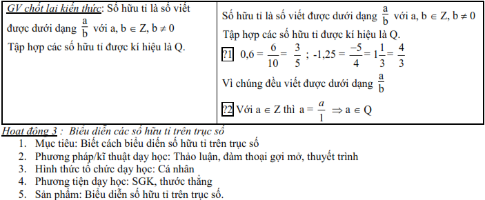 Giáo án Toán lớp 7 (ảnh 4)