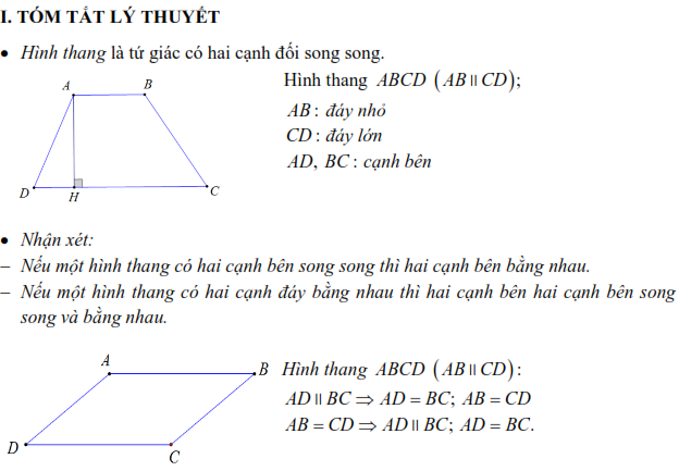 Củng cố ôn luyện Hình học 8 Kì 1 (ảnh 5)