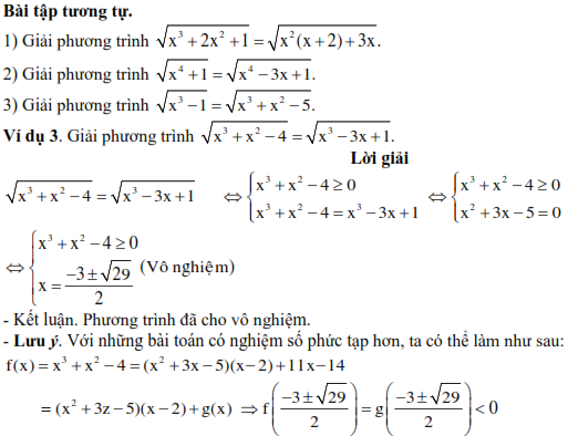 Các phương pháp giải toán phương trình vô tỉ Toán lớp 9 (ảnh 4)