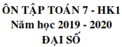 Đề cương học kì I môn Toán lớp 7 (ảnh 1)